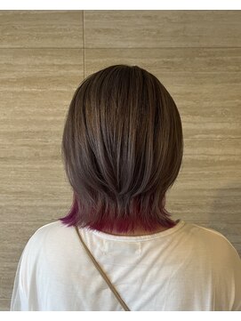 ヘアー スニップ(hair snip) ウルフグレーアッシュインナーカラー【上桂/桂】
