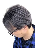 メンズバレイヤージュ／白髪ぼかし/シルバー/ダークアッシュ