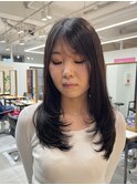 レイヤーカット/韓国レイヤー/小顔ヘア/韓国ヘア/柏