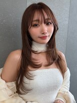 ロンドワン 三宮元町(Lond one) 韓国風レイヤー/マロンベージュ/ハッシュレイヤー