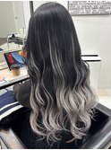 エクステだけでデザインカラー風に