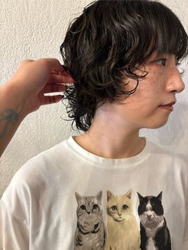 ニーム 栄(nimes) kaon　　伸ばしかけのショートパーマ　レイヤーパーマ