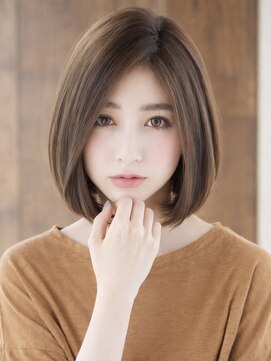ロンド ロワール 門前仲町(Lond Loire) 30代40代50代ダークパープルナチュラルショートミルクブラウン