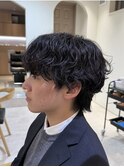 BTSテテ風韓国シャドウパーマ