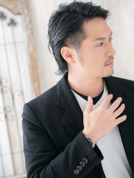 モッズヘア メン 上尾東口店(mod's hair men) ≪mod's men≫ツーブロック刈り上げ黒髪バーバースタイルL