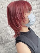 リアイス(Re:ICE)&nbsp;ミニウルフ/くすみブルー/流れるレイヤー/インナーハイライト