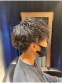 ツーブロック刈り上げ/ツイストスパイラル【銀座】<理容室>