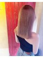 エイム ヘア デザイン 町田店(eim hair design) ブリーチ2回ベースのペールピンク