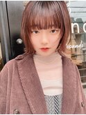顔まわりウルフレイヤーショートボブ大人可愛い20代30代表参道