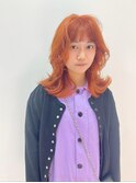 カジュアルレイヤーカット/オレンジ