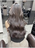 ブリーチ無しグレージュカラー【犬塚優介】レイヤーロング