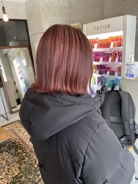 リンダテーラ(Linda tela) 【札幌白石】アンブレラカラー/ダブルカラー/レッド/デザイン