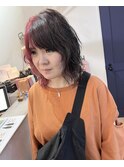 レイヤーカットダブルカラーバイカラー