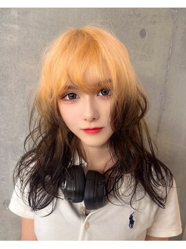 モニカ 原宿店(MONIQA) オレンジ×ブラウン　ルーツカラー