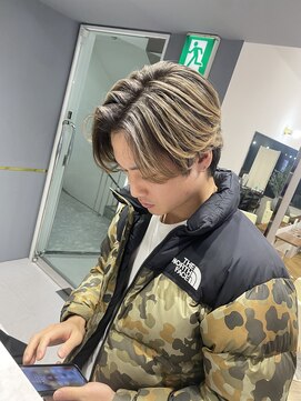 アレス バイ シカ 神戸三宮元町店(ALLES by Cica) バレイヤージュメンズ