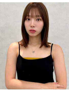 エジョン 三鷹店(Aejon) レイヤーロング/ヘルシースタイル/韓国ヘア/ベビーピンク/吉祥寺