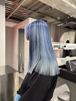 レコ 渋谷(LECO) ネイビーと水色グラデデザイン