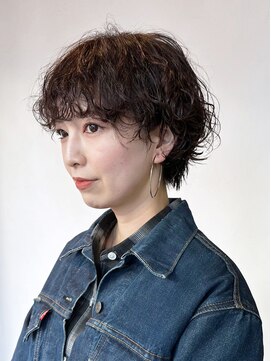 アイティーバイアルバム 松戸店(IT by ALBUM) 似合わせカットマロンベージュメルティカラー_ba497591