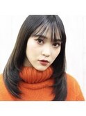 ウル艶レイヤーカット髪質改善ストレート