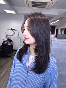 ハイル(KHAIR) ロングレイヤー/流れる顔周り/顔周りレイヤー《 yuu 》