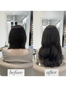 リゼル ユア 渋谷(RISEL YUA) ナチュラルブラウンエクステ80本