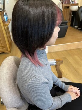 ミラシィ 成田(Mirashy) ハイライトカラーミルクティーベージュレイヤーカット