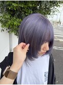 ブリーチあり/シルバーラベンダー〔西尾〕