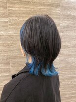 栄矢場町】外ハネボブ×ブルーインナーカラー