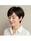 美フォルムショートレイヤー　20代 30代 40代 50代 60代髪質改善