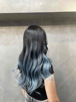 TNB トウキョウ 渋谷 渋谷本店(TNB TOKYO)&nbsp;水色に染めたエクステ55枚