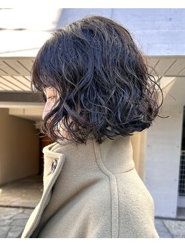 ナループロアオハナ(Nalu pu loa ohana) ボブパーマミニボブパーマフレンチボブパーマパーマヘアボブヘア