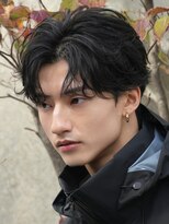 レタッチ バイ フィフス 銀座(RETOUCH by fifth)&nbsp;新橋フェザーパーマニュアンスパーマセンターパート七三微分け