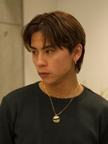 レタッチバイフィフス(RETOUCH by fifth)&nbsp;原宿センターパートフェザーパーマメンズパーマニュアンスパーマ