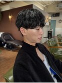刈り上げないマッシュ×シャドウパーマ