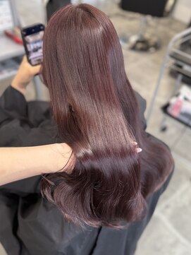 ペレ 原宿(PELE) 着物ヘア/大人ガーリー/ダークアッシュ/似合わせカット/原宿