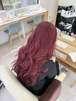 ロッコ 船橋駅(Rocco) ブリーチあり艶感ワインレッド 船橋駅