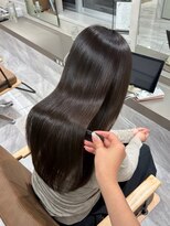 スラッシュアイボリー 姫路駅西店(SLASHivory) オリーブブラウン×髪質改善艶ロング