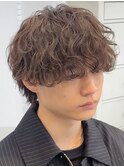 渋谷大人ルーズパーマメンズカット波巻きスパイラルシャドウ巻き