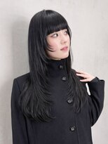 アルバム 銀座(ALBUM GINZA) 顔周りレイヤーロング前髪カットグレージュ_F31601