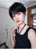 丸みショートボブ/レイヤー/20代30代40代50代/原宿0729