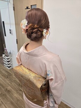 シュエット 横浜関内店(Chouette) 和装風アップアレンジ