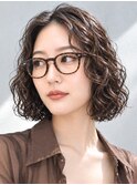 原宿大人ボブパーマ外国人風パーマスパイラルパーマウェーブヘア