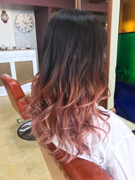 スパイスヘアメイク(SPICE hair make) スウィートピンクグラデーション