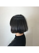 ダークグレー×ボブ