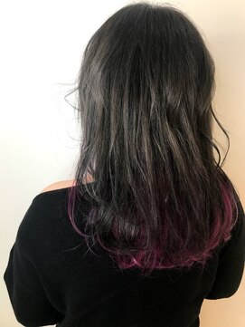 e.m.a プレミアムビューティーサロン 栄駅店(e.m.a PREMIUM BEAUTY SALON) 毛先のカラーでお洒落で可愛い印象に♪