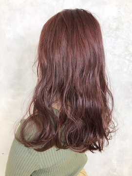 アイティー バイ アルバム 浦和店(IT by ALBUM) レッドロング_セミウェットウェーブオリーブカラー_ba240661