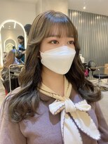 ジーナ セントラル銀座(Zina)&nbsp;大人かわいい＊韓国風コテ巻き＊サイドバング
