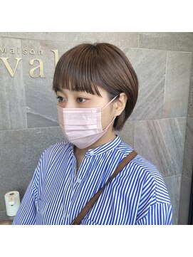 メゾン アヴァロ(Maison Avallo) お客様スナップ　　ワイドバングのボブショート