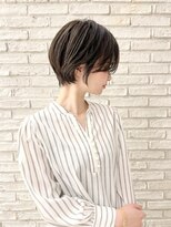 リノ ヘアー デザイン 河原町三条(Lino Hair Design) オーダーNo.1 奥行きショート 顔まわりレイヤー くびれ