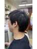 【夏限定】メンズカット(顔剃り+眉カット)+炭酸ヘッドスパ￥5500→￥5000